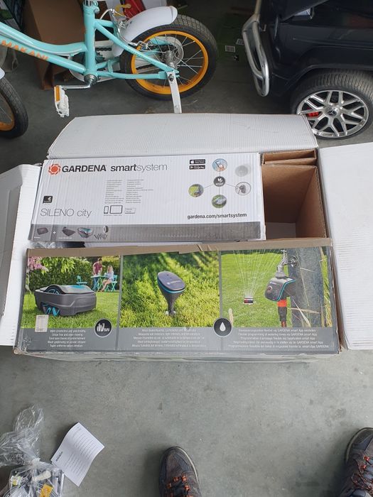 robot de tuns gazon/gardena smart sileno city 500 + robinet sm