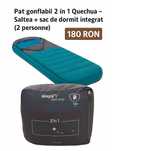 Saltea gonflabila + sac de dormit integrat 2 in 1 Quechua- 2 pers