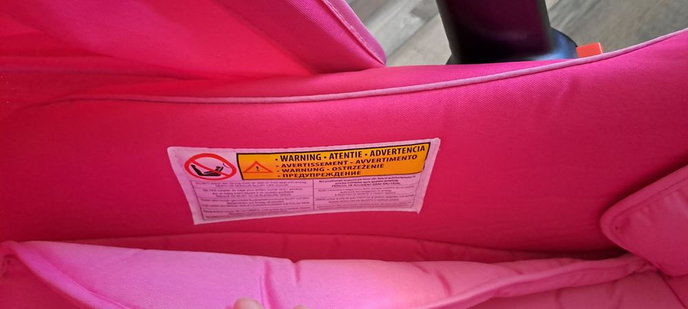 Scoica auto,coșuleț grupa 0+ roz