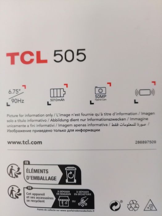 Продавам смартфон TCL 505