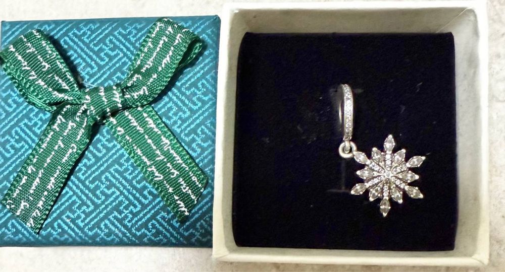 Pandora шарм снежинка