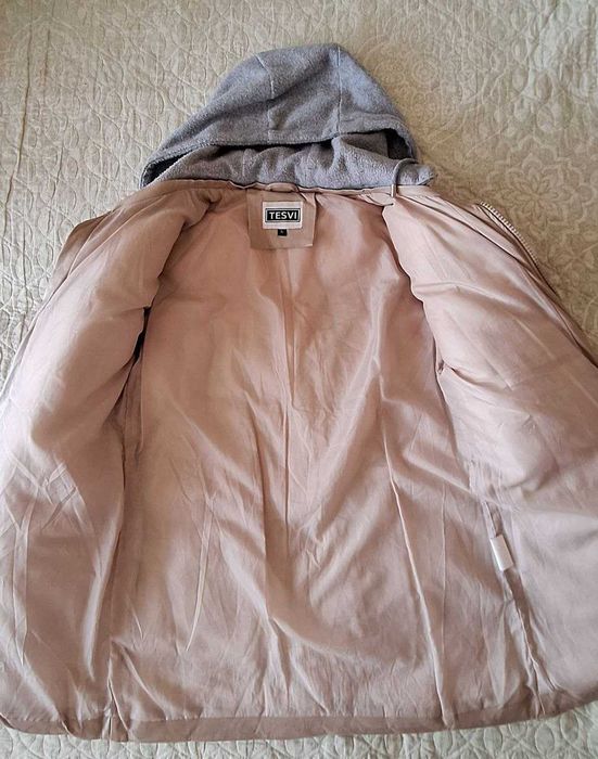 Куртка Tesvi из экокожи зимняя, размер 42.