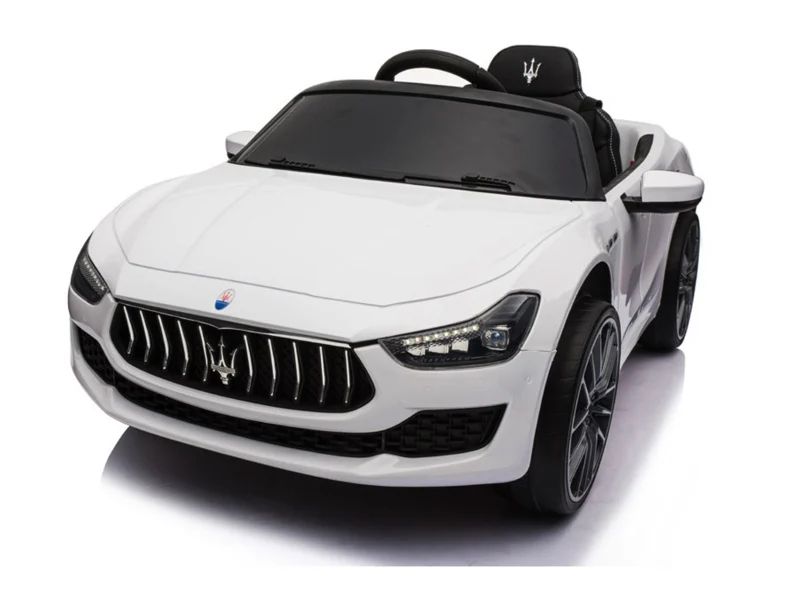 Maserati ghibli 12v– детска акумулаторна кола, бяла, eva гуми