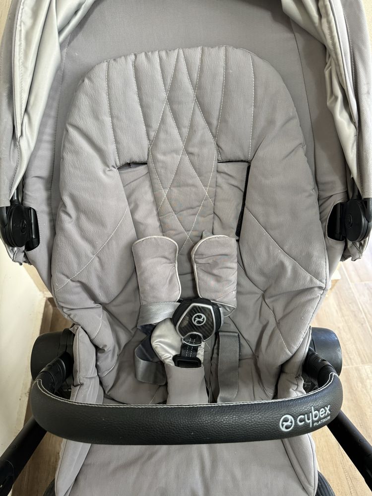 Количка Cybex Priam 3 soho grey +чадър Cybex