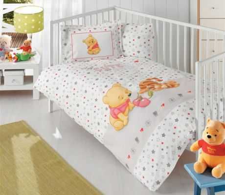 Комплект постельного белья для новорожденных Винни-Пух, TAC, ранфорс.