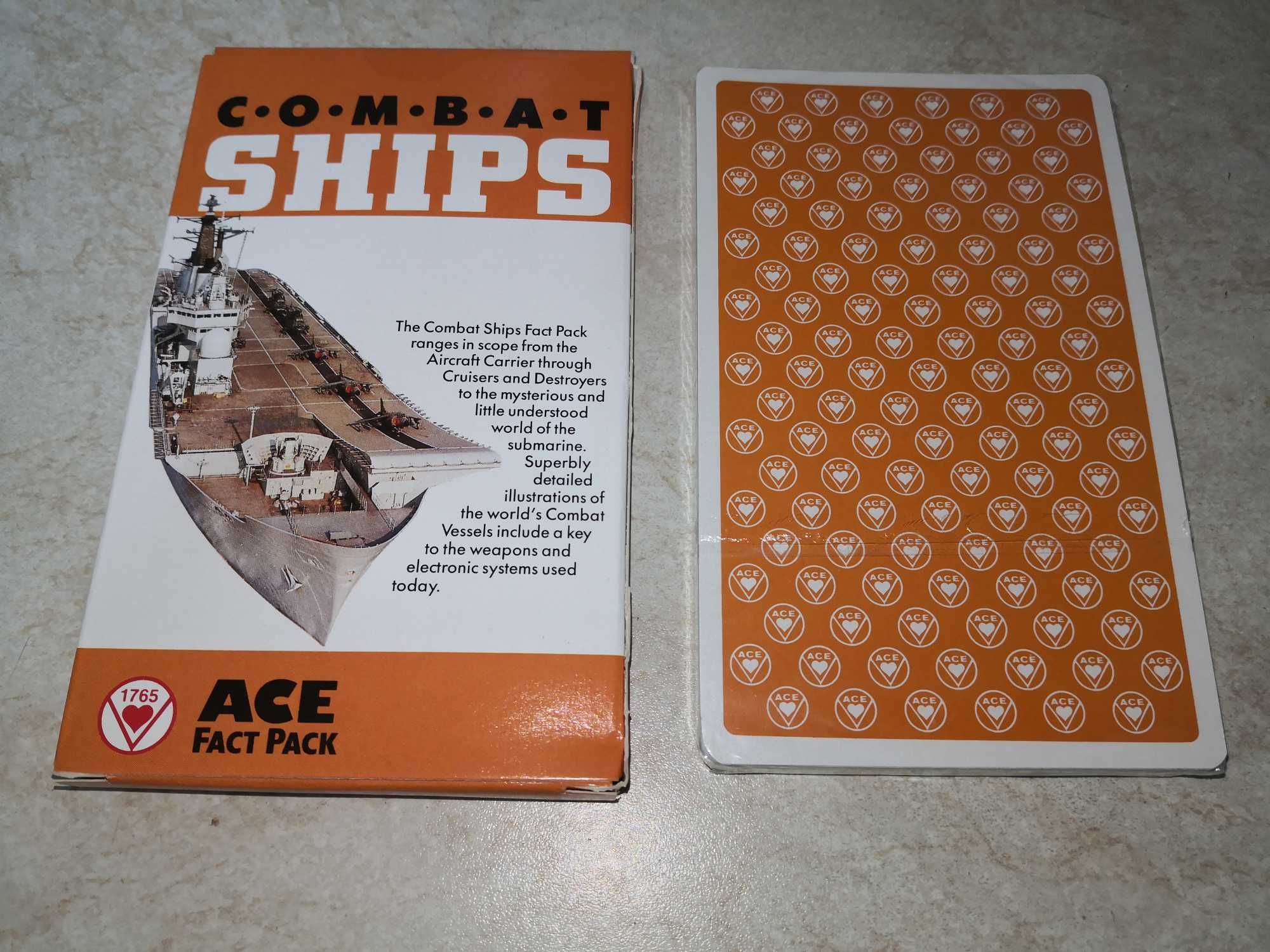 Carti de joc cu Nave de lupta nou sigilat / Combat Ships Ace Fact Pack