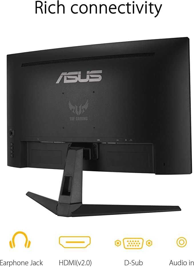 ASUS TUF Gaming VG27VH1B 27” Curved Monitor, 1080P Full HD, 165Hz