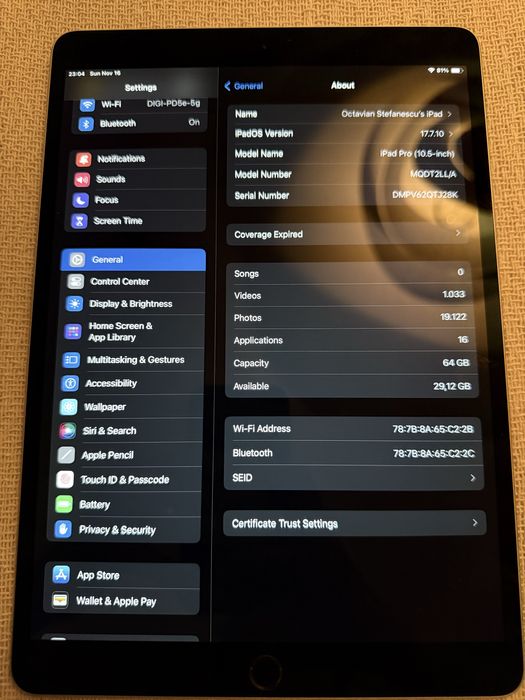 Apple Ipad Pro 10.5 inch