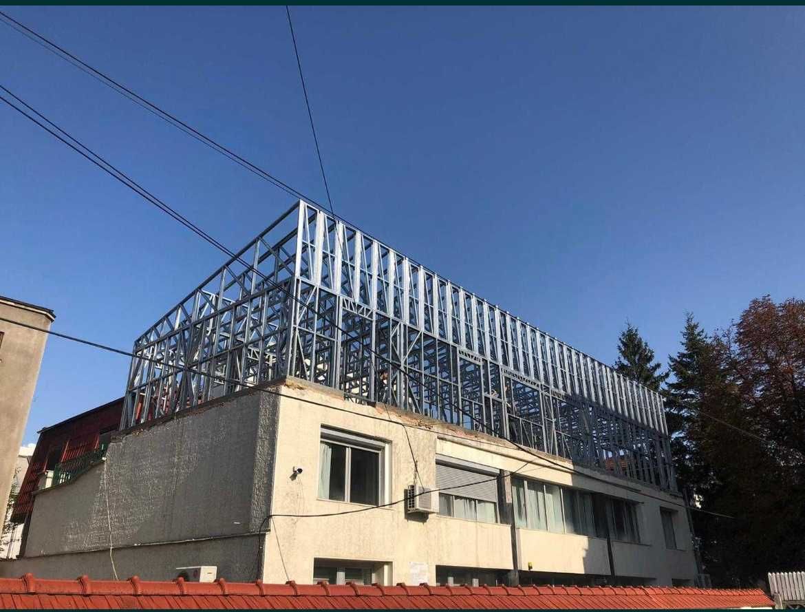 59€/м2-Надстрояване на къщи и сгради с метални конструкции-КРЕДИТ