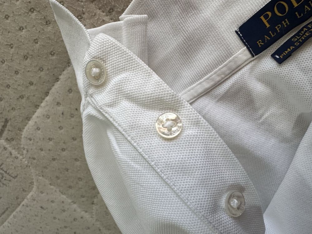 Polo Ralph Lauren White Polo shirt мъжка поло тениска