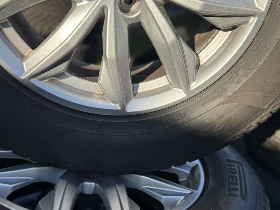 Set jante originale Audi Q5 anvelope iarnă Pirelli 235/65 R17 2022