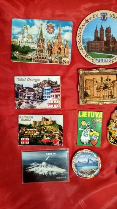 Азербайджан Грузия Россия сувенир обмен магнит холодильника магнитики