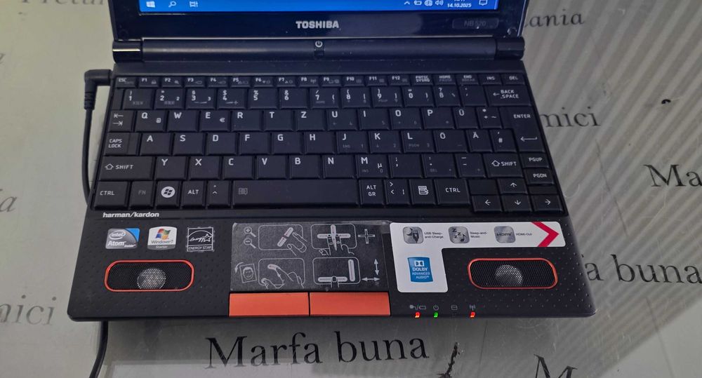 Laptop mini - Toshiba NB520-125 - functional,instalat