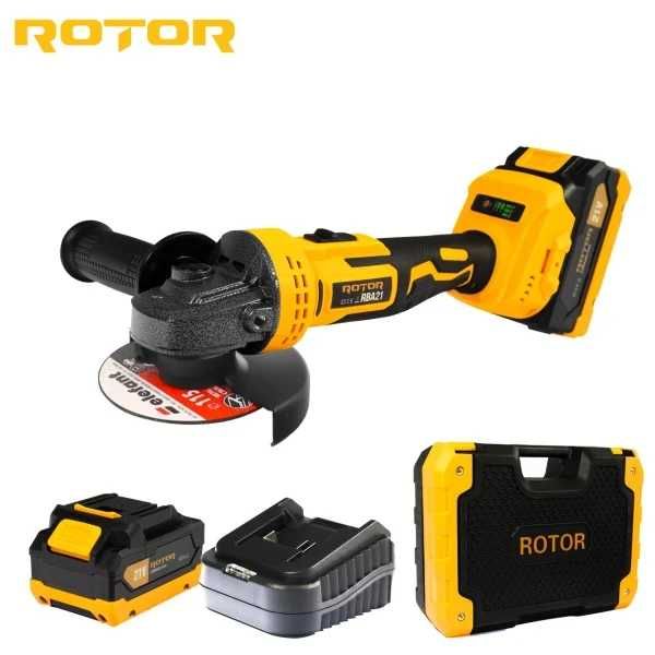 Polizor unghiular cu variator, ROTOR RBA21,8500 RPM, 21 V /3 Ah