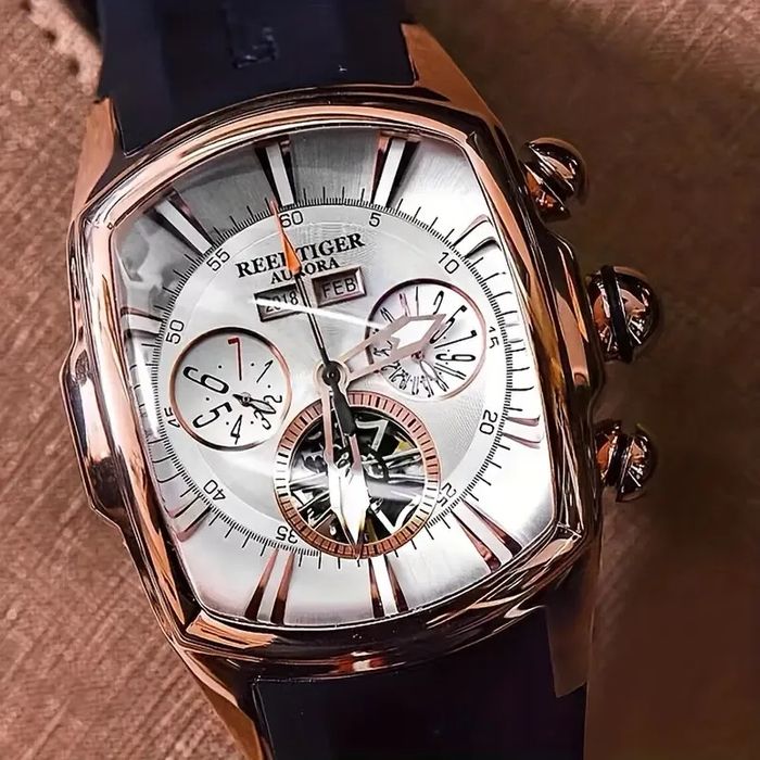 Reef Tiger/RT дизайнерские механические часы RGA3069 / СТ26762