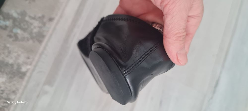 Balerini negri eleganti Zara m37 material textil