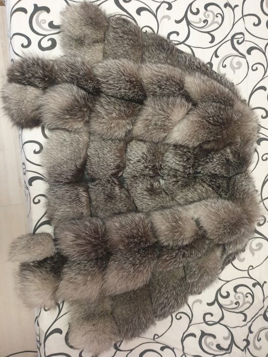 Blana naturala xs , 2 in 1 , maneci 3/4 detasabile