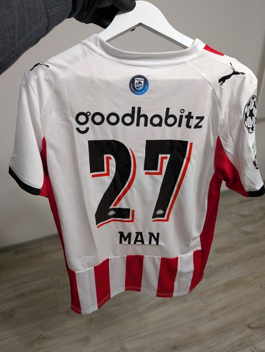 Tricou PSV 25/26, Marimea M, Denis Man 27, UCL version