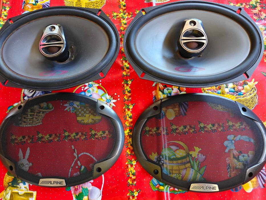 Vand Casetofon Auto Kenwood si 2 Difuzoare Ovale Alpine