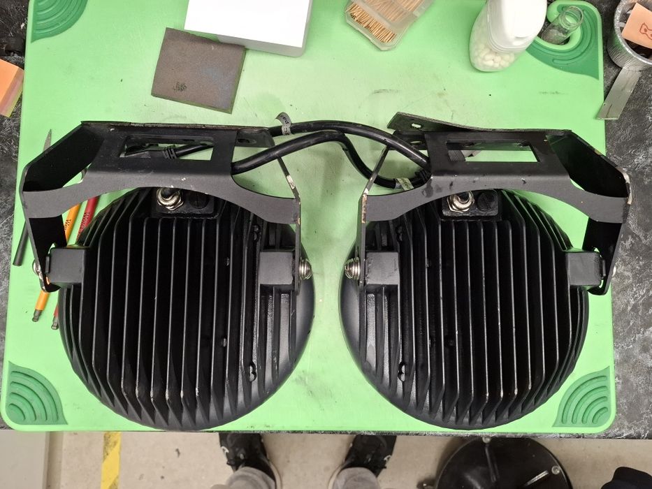 LED кръгли фарове за офроуд 12V, 2x 120W, 24cm