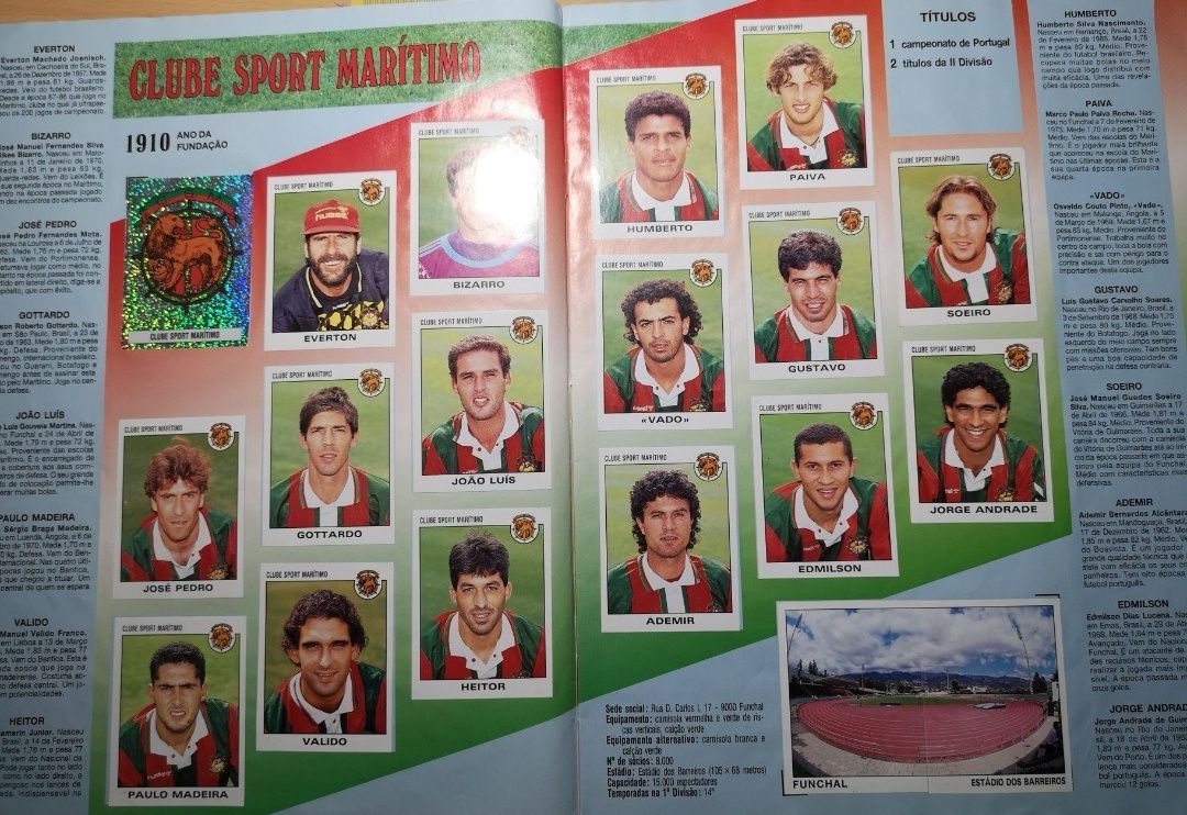 Panini album complet Portugalia 1993 Timofte 94 Timișoara 93 FC Porto