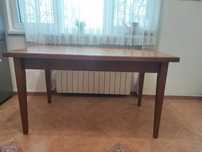 Масивна трапезна маса 140 на 80 и 4 стола