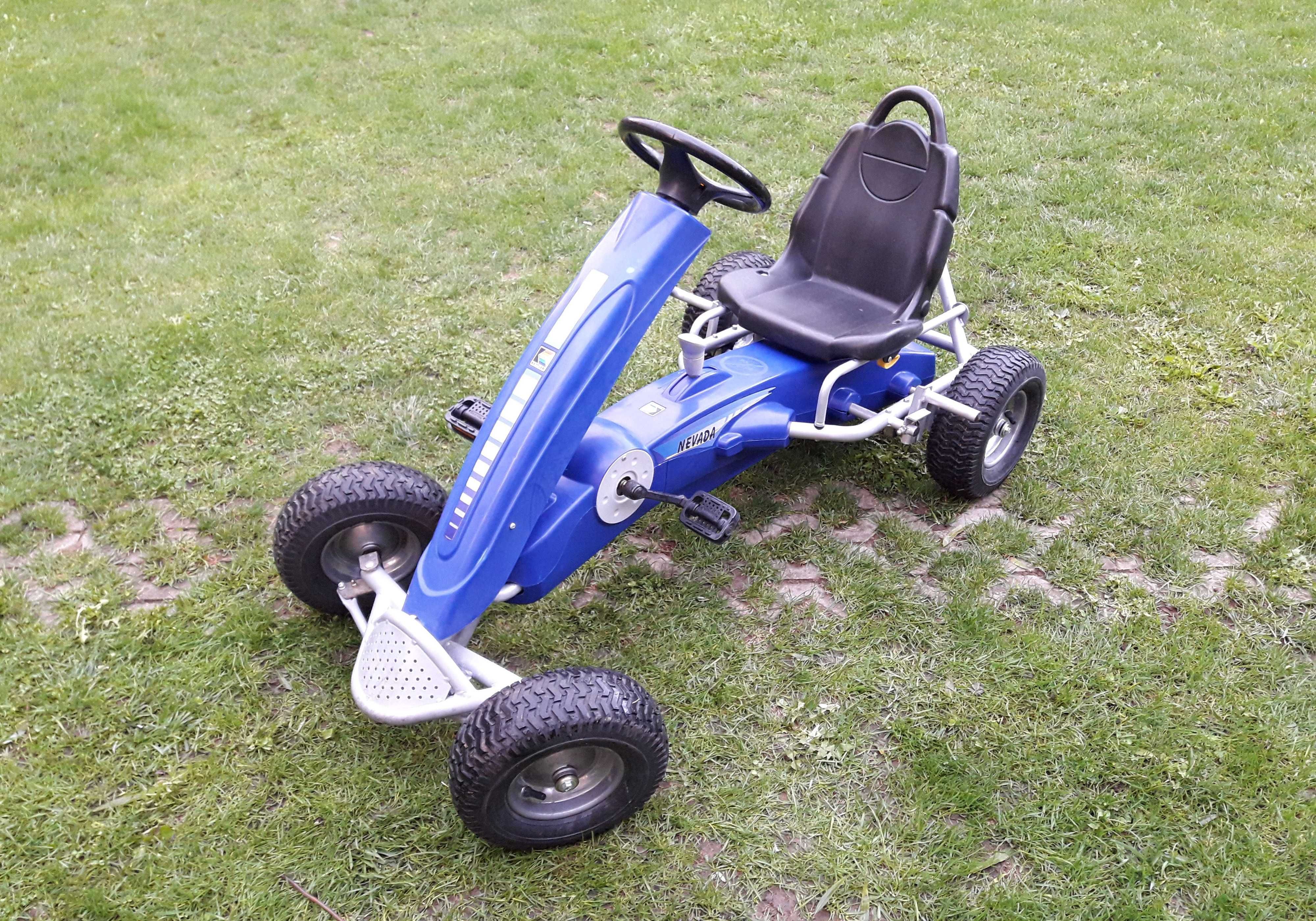 Cart (kart) cu pedale pentru copii KETTLER Nevada, 2 viteze - albastru