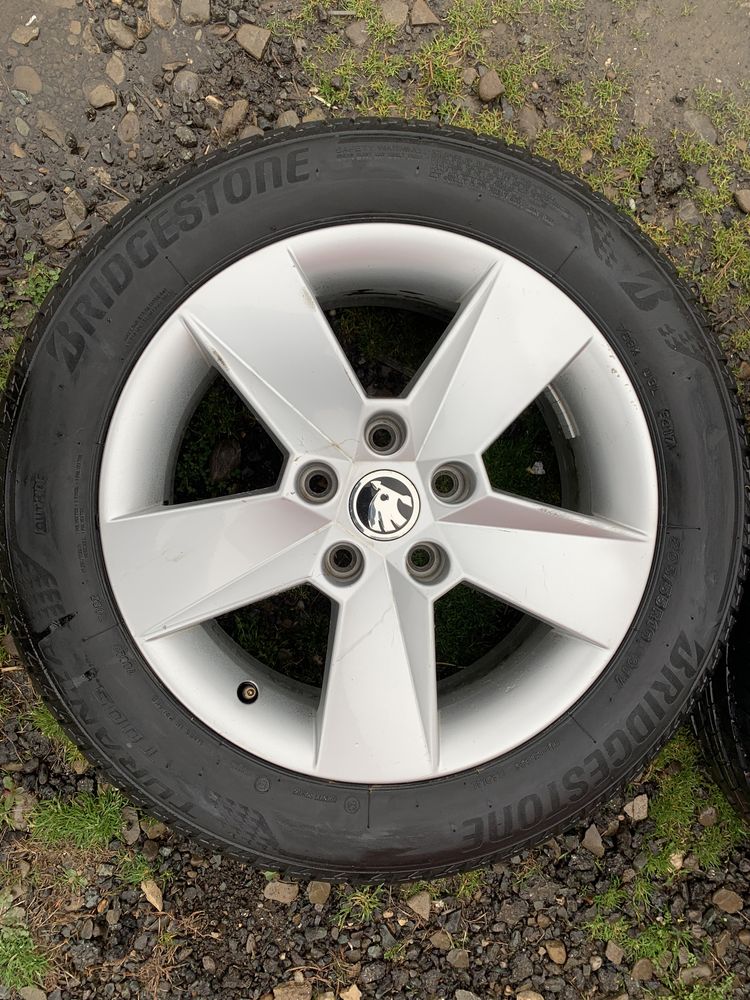 Set Jante Aliaj SKODA OCTAVIA 2 , 3 SUPERB cu cauciucuri 205/55R16