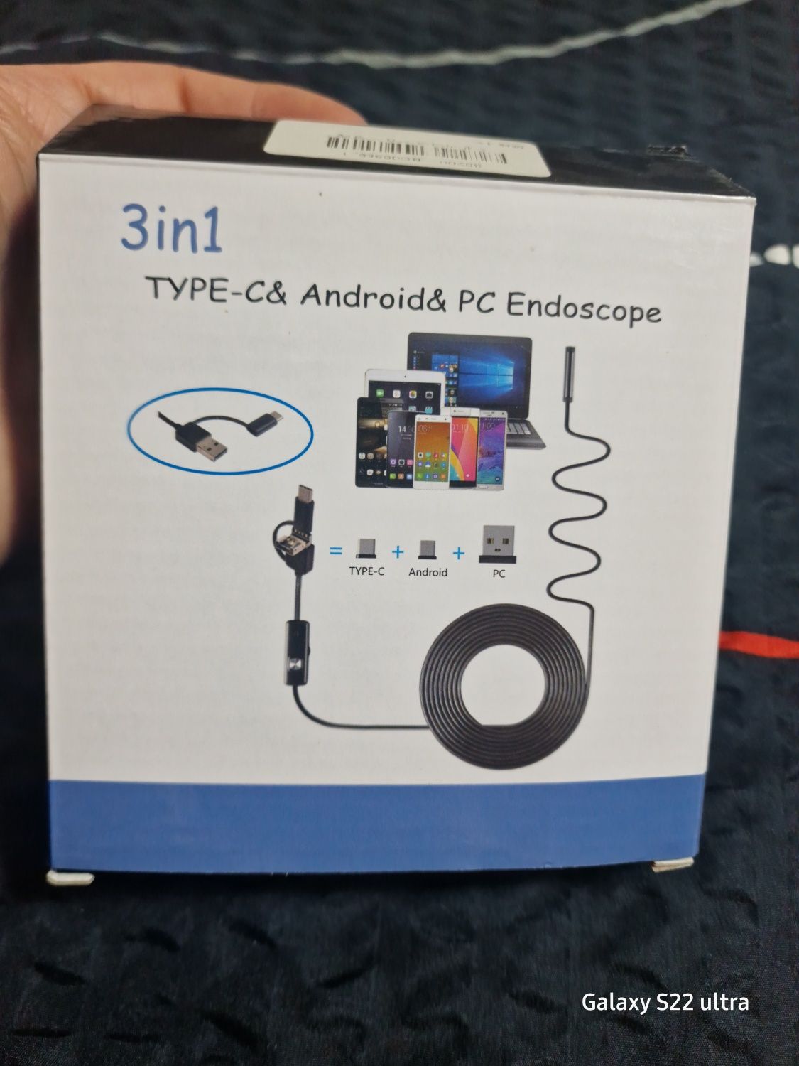 Endoscop/mini-camera de inspecție pt telefoanele type-C