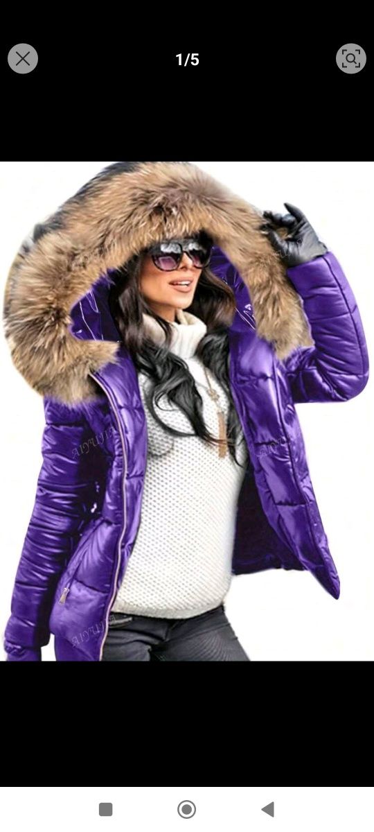 Geaca violet pentru XL
