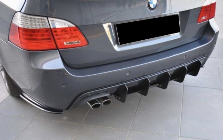 Добавки за задна броня BMW E60 E61/ Добавки заден дифузьор БМВ Е60 Е61