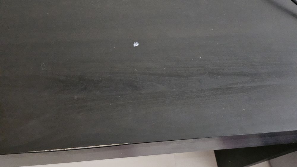 Бюро MICKE IKEA 142x50 см, черно-кафяво