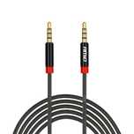 Aux mini jack кабел 3.5mm оплетен 200cm amio-03270
