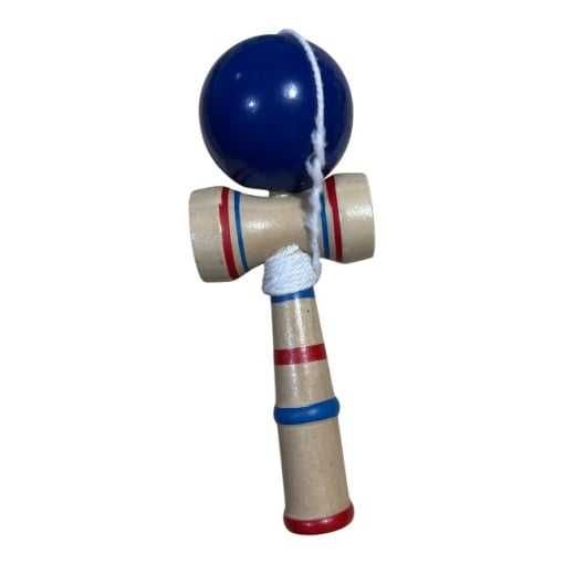 Kendama profesionala din lemn , model clasic , albastru