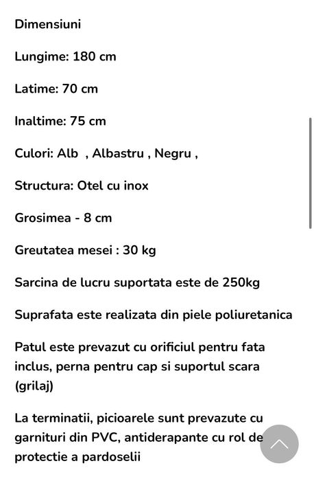 Vând pat cosmetic nou