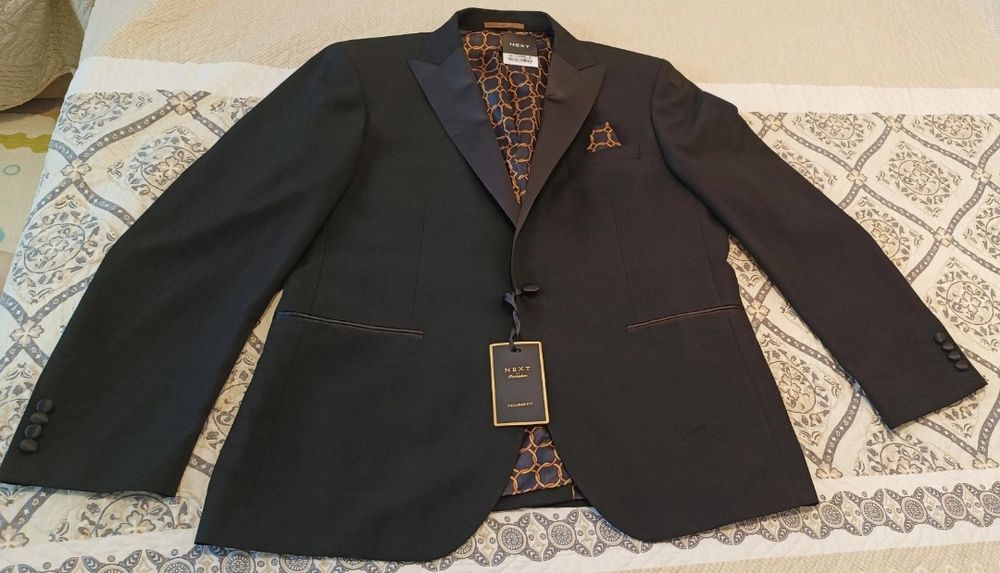Jacheta / sacou negru, elegant ,  Next , pt bărbați , măsura 54 . XL