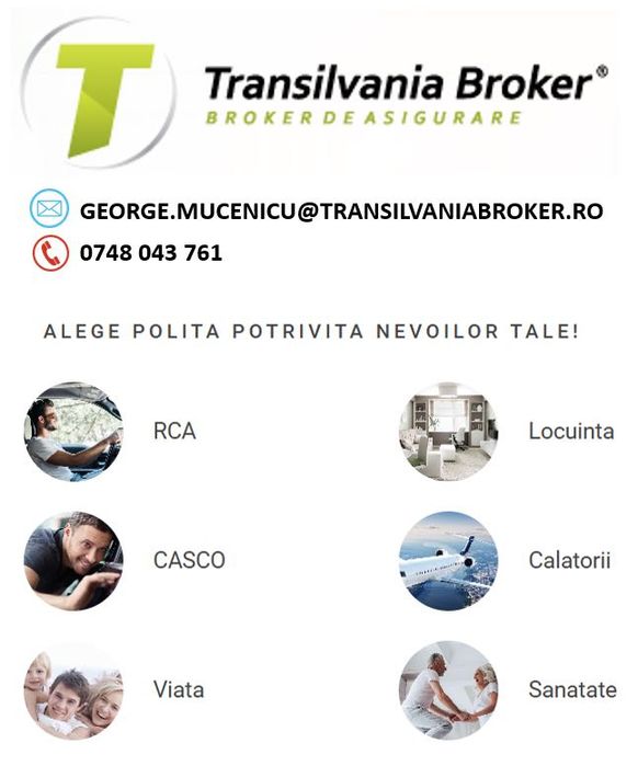 Asigurări RCA, CASCO, locuința, sănătate - online