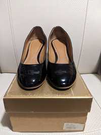 Pantofi de damă negri, marca ANNA CORI, din piele lăcuită, mărimea 38