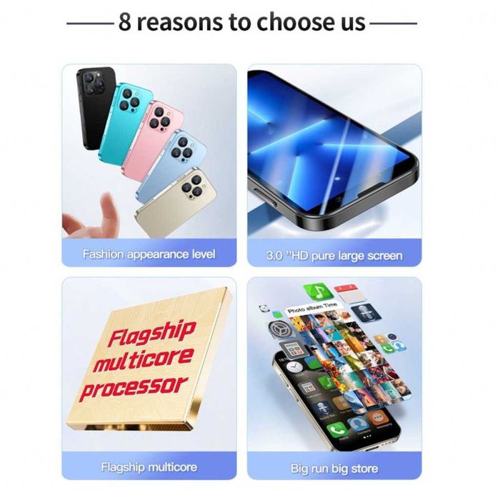 Мини смартфон, 3G WCDMA.