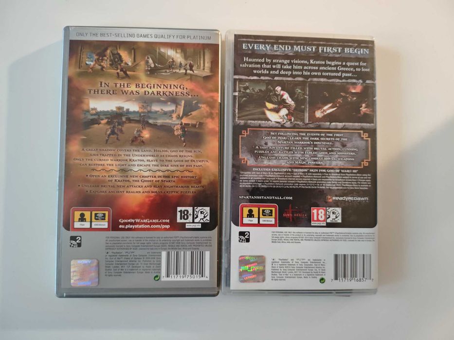God of War Chains of Olympus + God of War Ghost of Sparta PSP