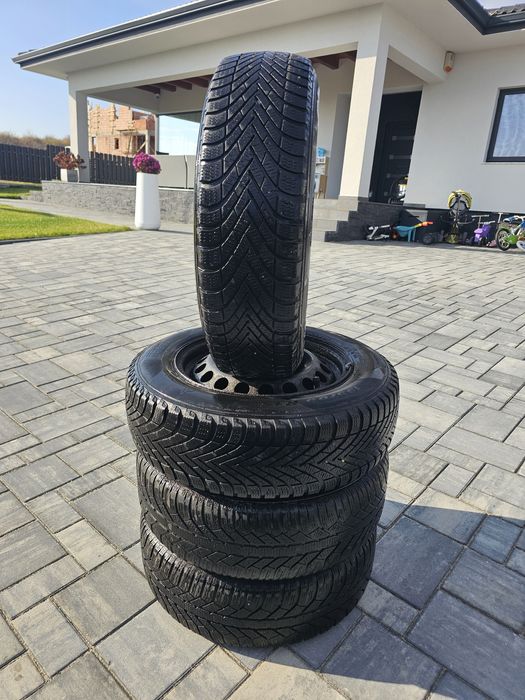 Set jante vw R15 cu anvelope de iarna