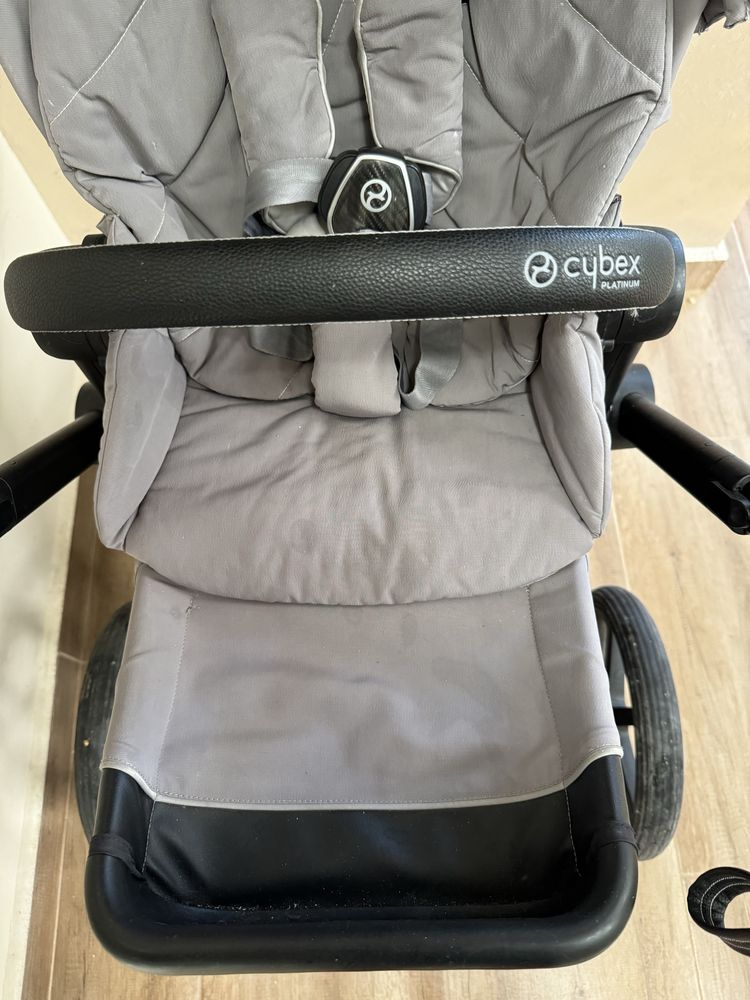 Количка Cybex Priam 3 soho grey +чадър Cybex