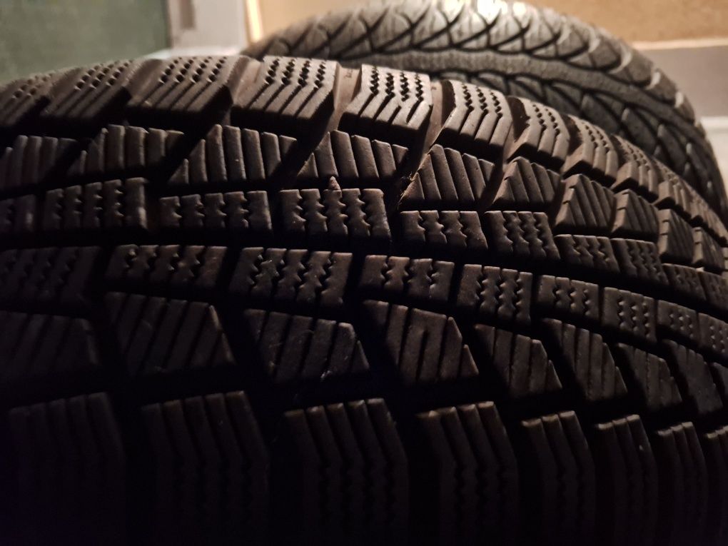 4 roti Volkswagen 5x112, cauciucuri 195 65 R15 iarna, capace R15