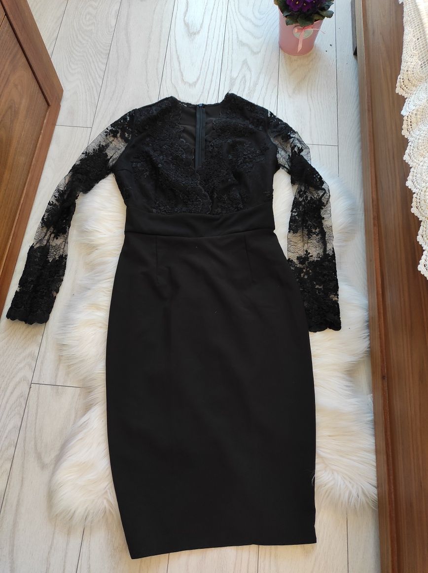 Rochie dantela neagra