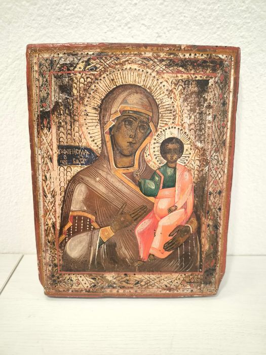 икона „Богородица Паммакаристос (Всеблажена)” – ръчна живопис