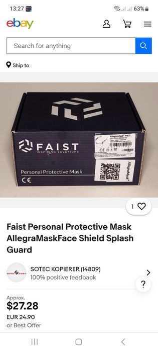 Mască de protecție a fetei, protectie a gurii si nasului.