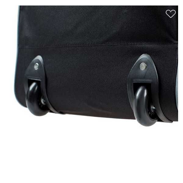 Чанта за пътуване Mercado Trade, С колелца, Сиво-Черна, 84л.