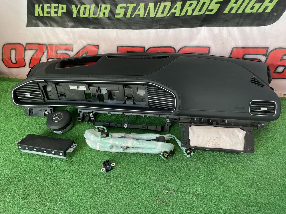 Mercedes Gle W167 Plansa bord Kit airbag volan pasager cortina centuri