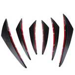 6 aripioare ornamente tuning auto pt bara fata,universala,lucios,nou