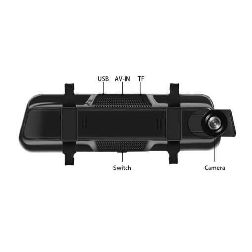 Camera Video Dubla Tip Oglinda NPro, cu Night Vision, 10 inch, Full HD